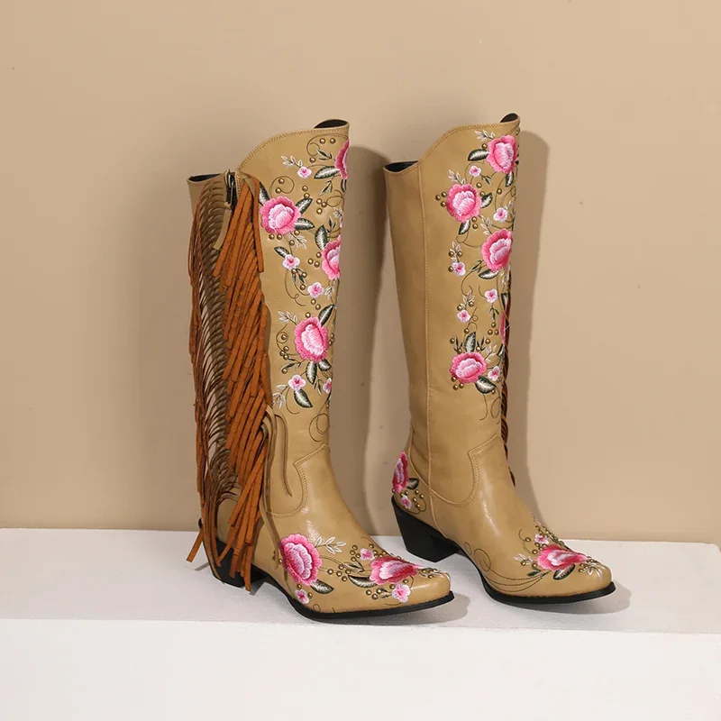 Fashion Embroidery Flower West - Ethnic Fashion In ulasan dan harga