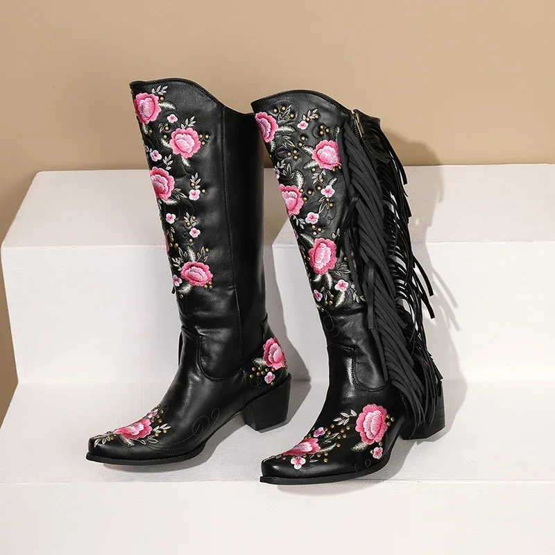 Fashion Embroidery Flower West - Ethnic Fashion In ulasan dan harga