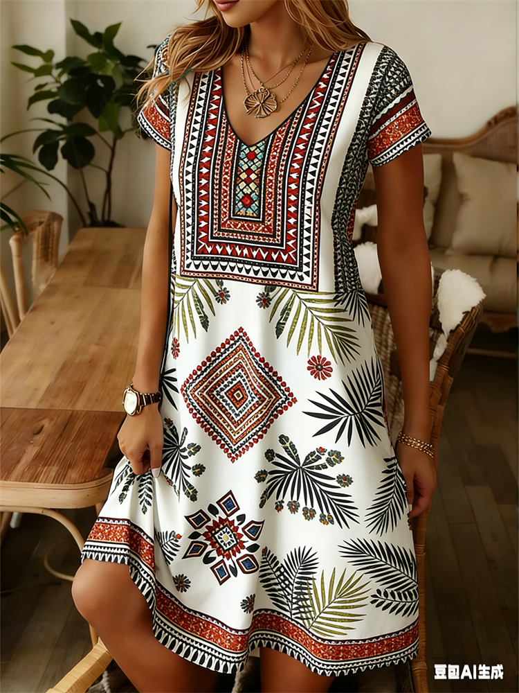Ethnic Style Women Dress Summe - Ethnic Fashion Dress ulasan dan harga