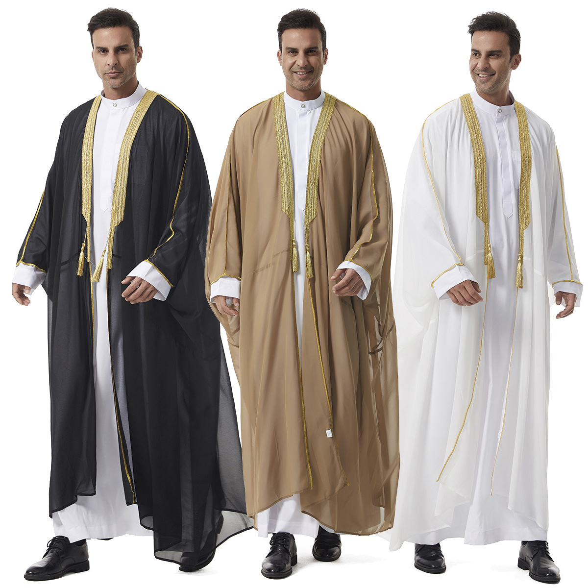 Muslim Robes for Men Long Slee - Fashion Ethnic Wear For Men ulasan dan harga