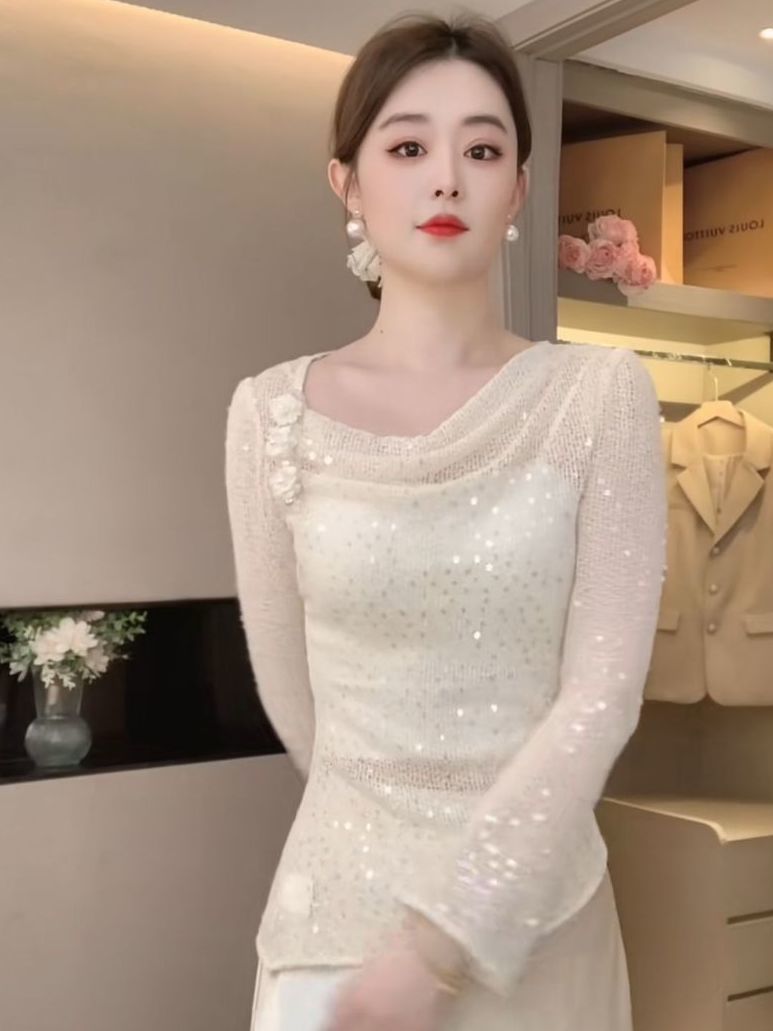 Elegant Women Blouse With Bead - Thai Silk Blouse ulasan dan harga