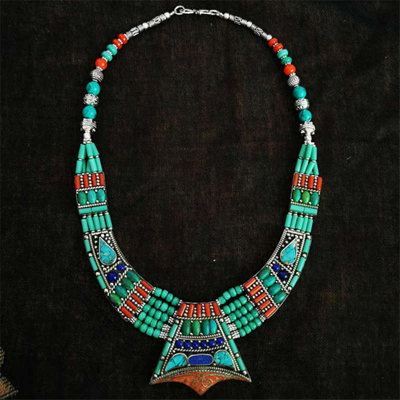 BOHO Vintage Necklaces Collect - Ethnic Fashion Com ulasan dan harga
